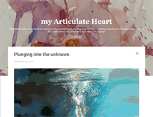 Tablet Screenshot of myarticulateheart.com